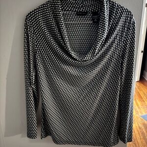 New York & Company Monochrome Cowl Neck blouse